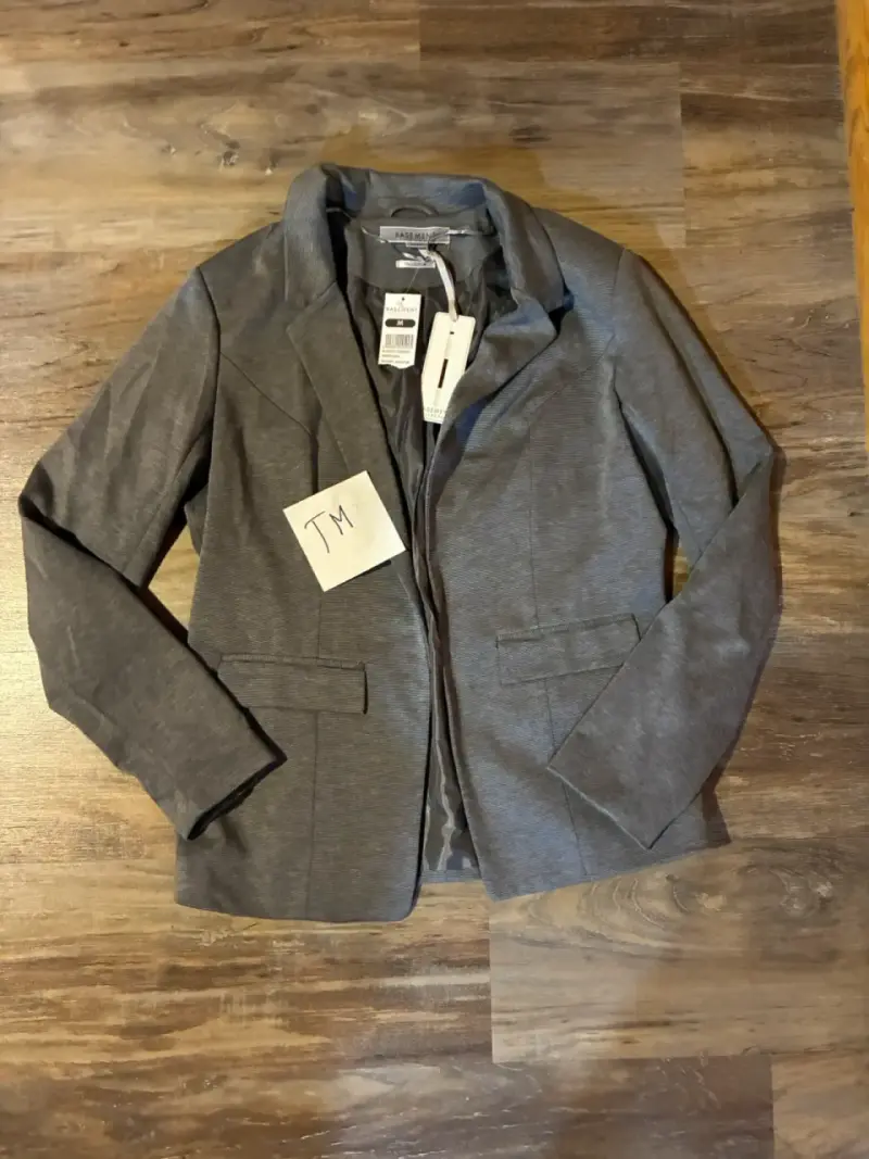 Blazer gris Basement talla M elegante - 1