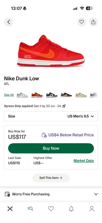 Nike dunk atl - miniatura 4