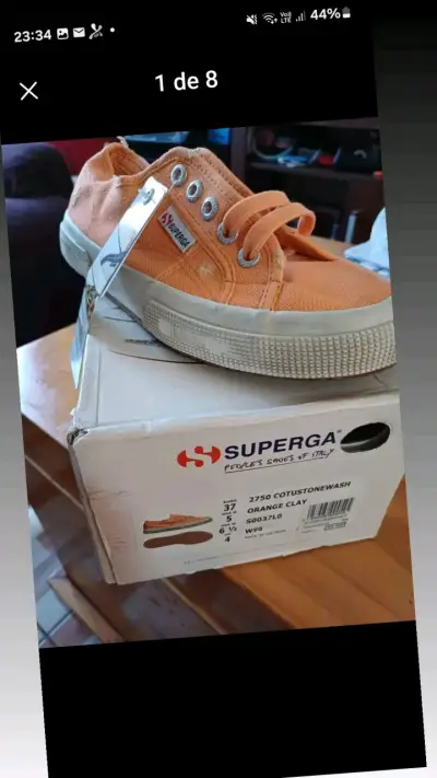 Zapatillas Superga 2750 naranja talla 37 - miniatura 1