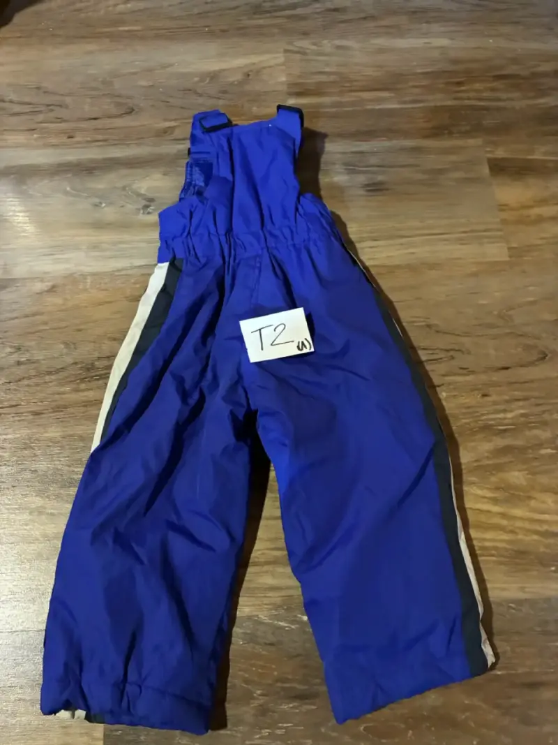 Pantalón de nieve infantil azul impermeable - 3