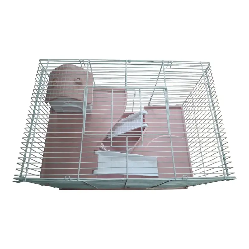 Jaula para Hámsters de 3 pisos Color rosa - 5