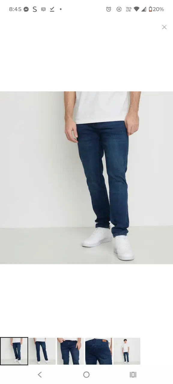 Jeans azul oscuro para hombre