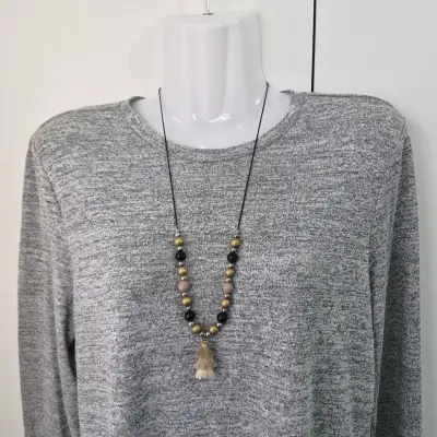 Polera gris banana republic talla M - miniatura 2