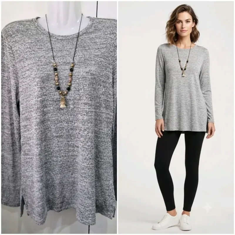 Polera gris banana republic talla M - 3