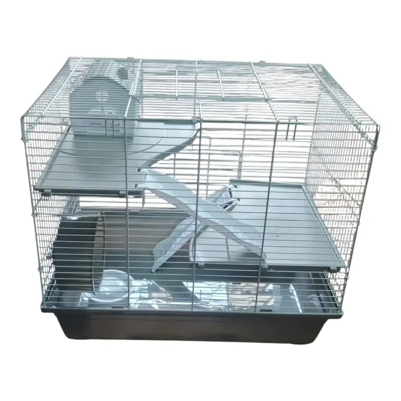 Jaula para hámster de 3 pisos Color gris - 3