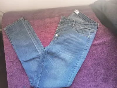 Jeans denim azul para mujer - miniatura 1