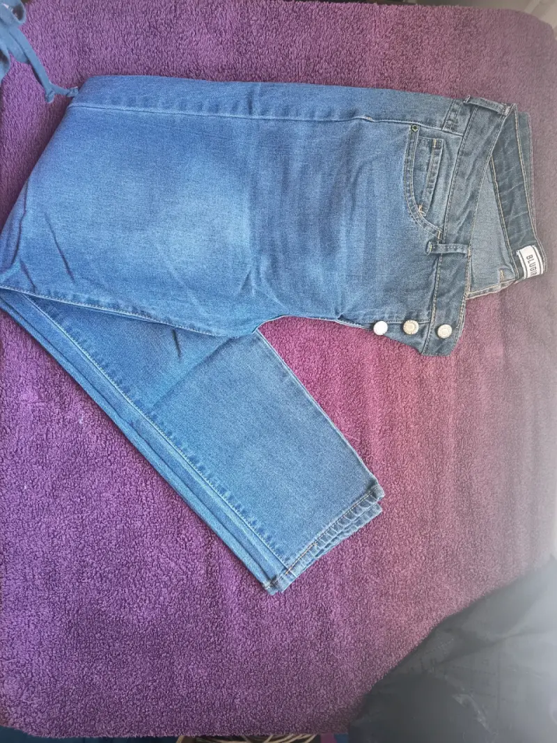 Jeans denim azul para mujer - 2