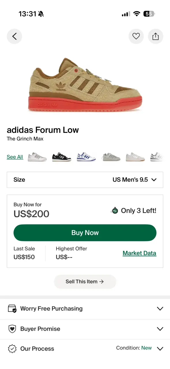 Adidas forum low cl the grinch - 5