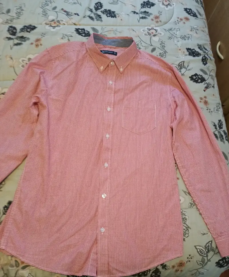 Camisa a cuadros roja para huaso - 1