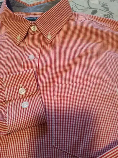 Camisa a cuadros roja para huaso - miniatura 3