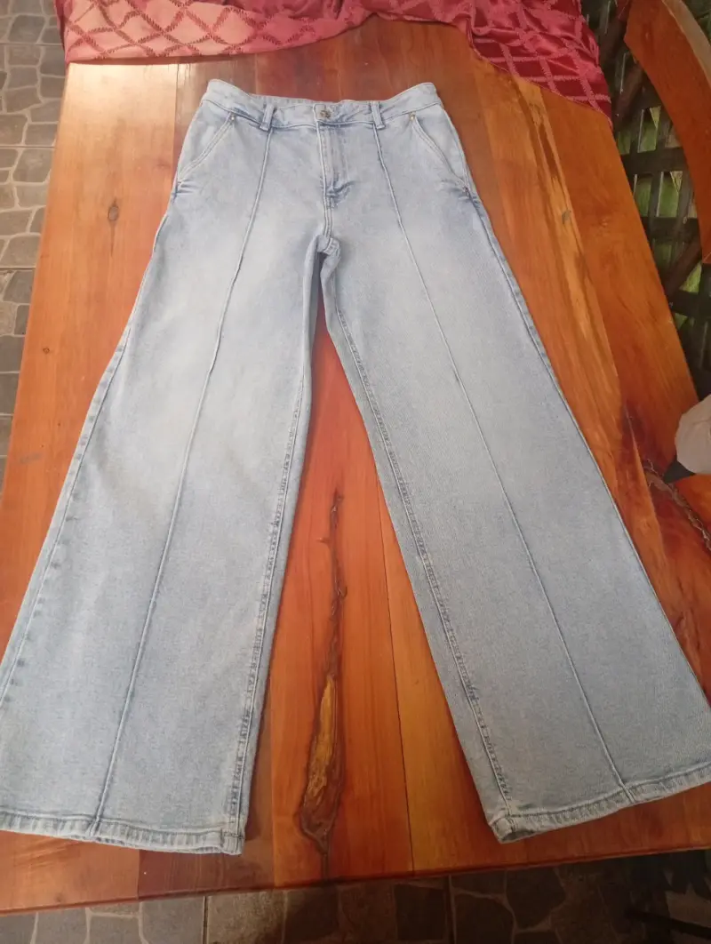 Michael.kors Jeans anchos de mezclilla azul claro - 1