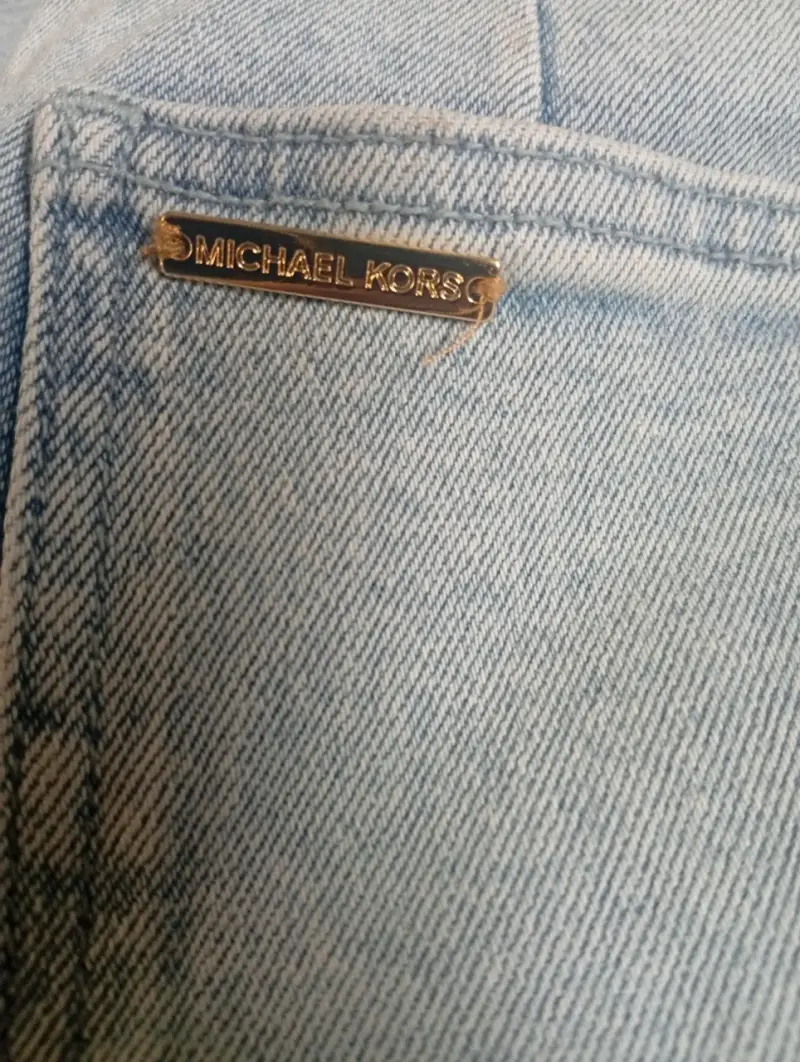 Michael.kors Jeans anchos de mezclilla azul claro - 2