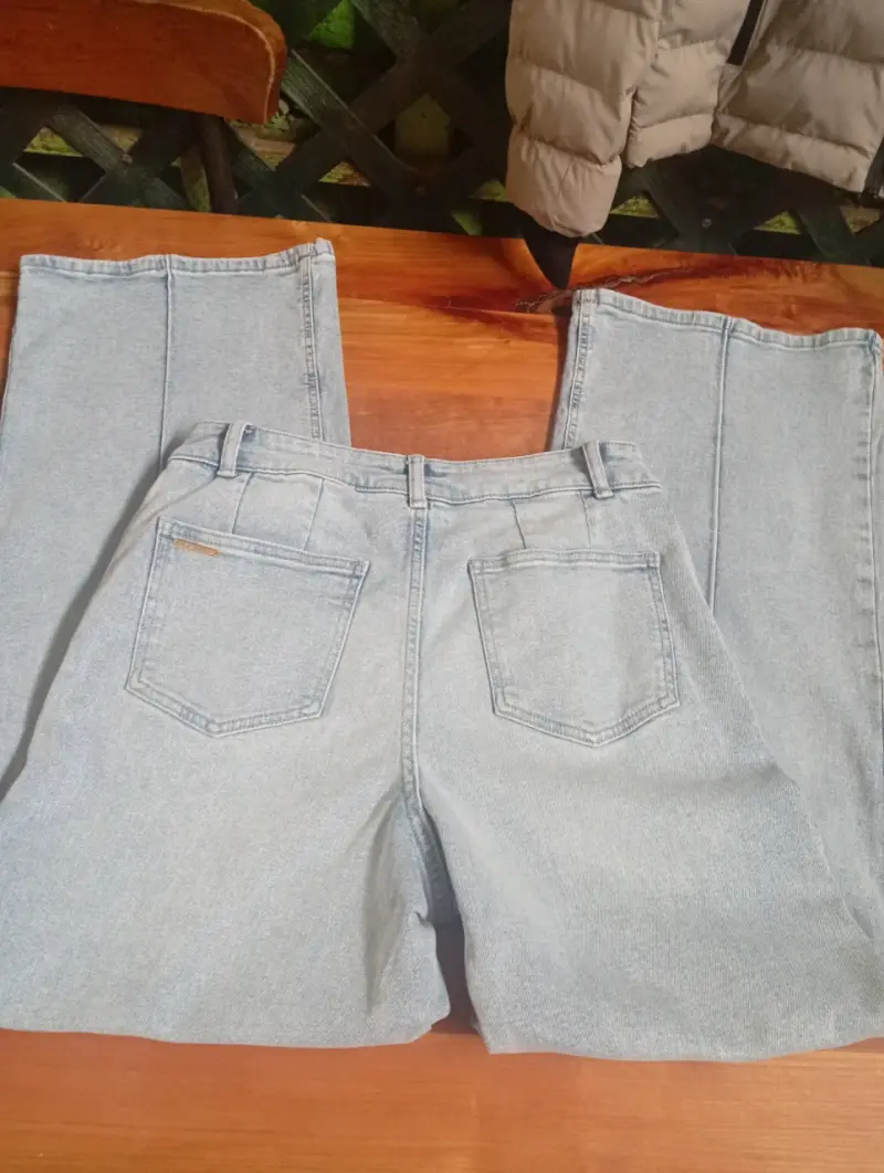 Michael.kors Jeans anchos de mezclilla azul claro - 3