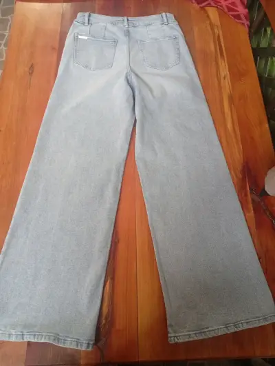 Michael.kors Jeans anchos de mezclilla azul claro - miniatura 4