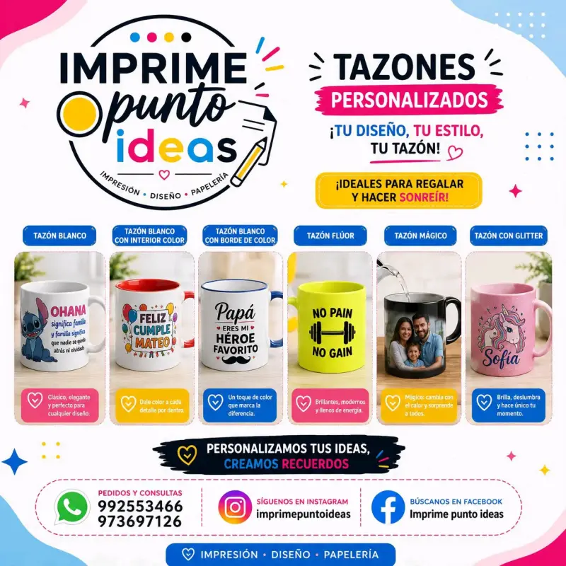 Tazones personalizados con diseño único