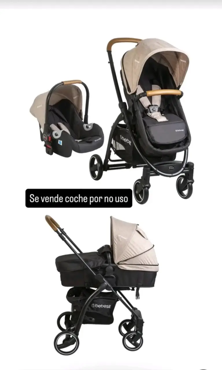 Coche de bebé Bebesit con silla de auto