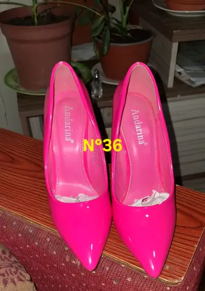 Botines de cuero beige talla 39-40 - miniatura 6