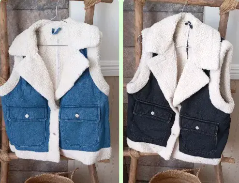 Chaqueta mezclilla con chiporro