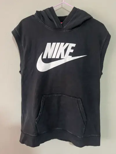 Polerón sin mangas Nike negro unisex - miniatura 1