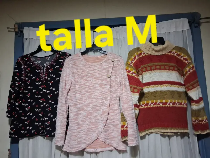 Lote de polerones y suéteres talla M - 1