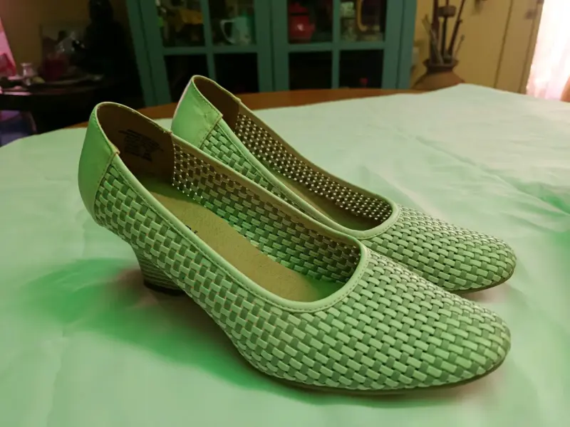 Zapatos Talla 38 tejidos color blanco invierno - 1