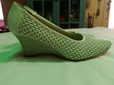 Zapatos Talla 38 tejidos color blanco invierno - miniatura 2