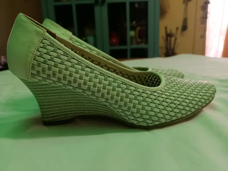Zapatos Talla 38 tejidos color blanco invierno - 3
