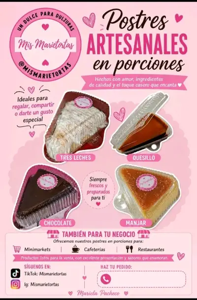 Postres artesanales en porciones variadas - miniatura 1