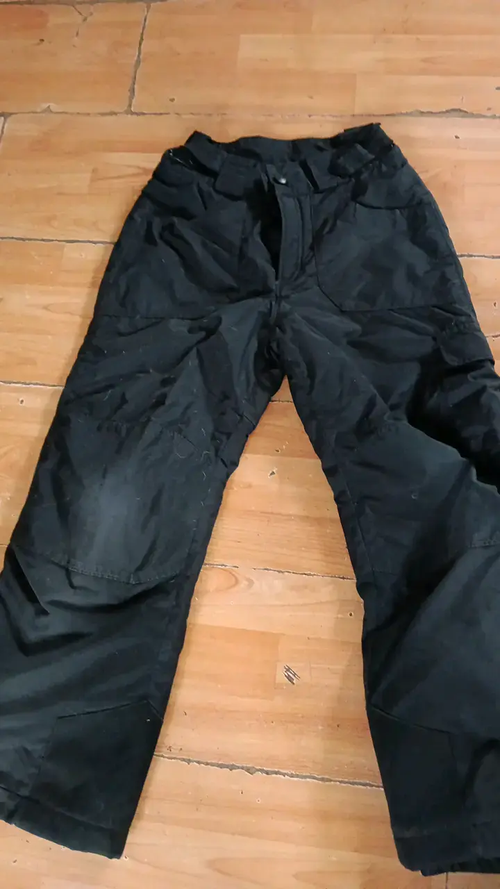Pantalones de nieve negros para hombre - 1
