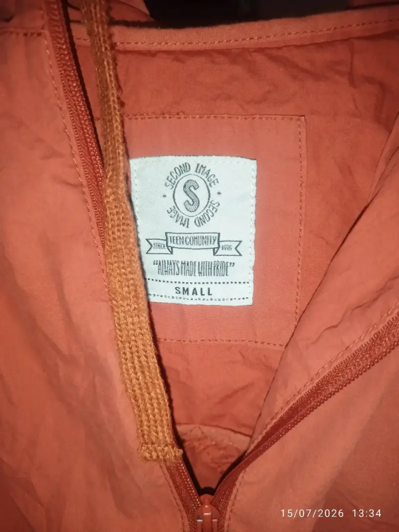 Chaqueta cortaviento color salmón para hombre - 2