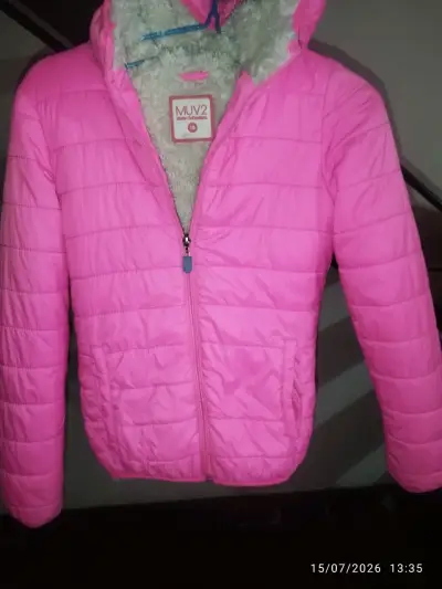 Chaqueta rosada MUV2 con capucha - miniatura 1