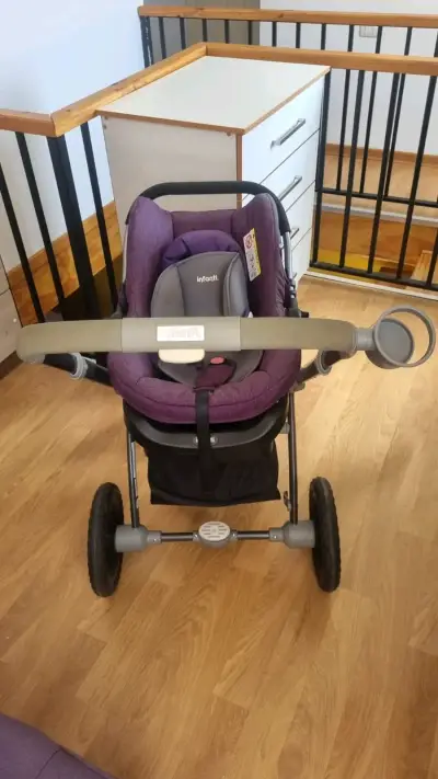 Coche de bebé Epic con silla morada - miniatura 3