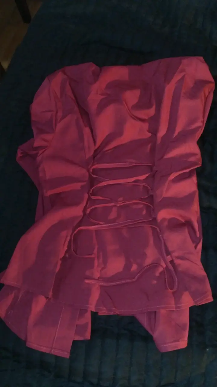 Camisa formal roja de manga larga - 2