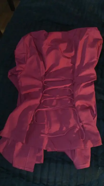 Camisa formal roja de manga larga - miniatura 2