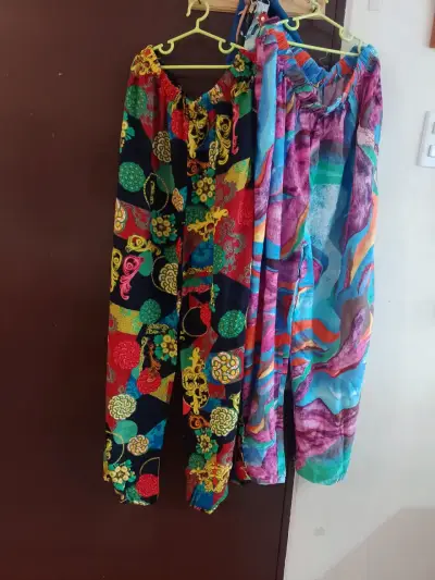 Pantalones holgados estampados coloridos - miniatura 1