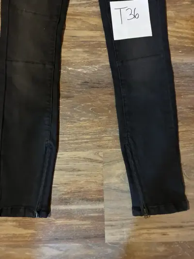 Jeans negros mujer Denim Collection T36 - miniatura 2