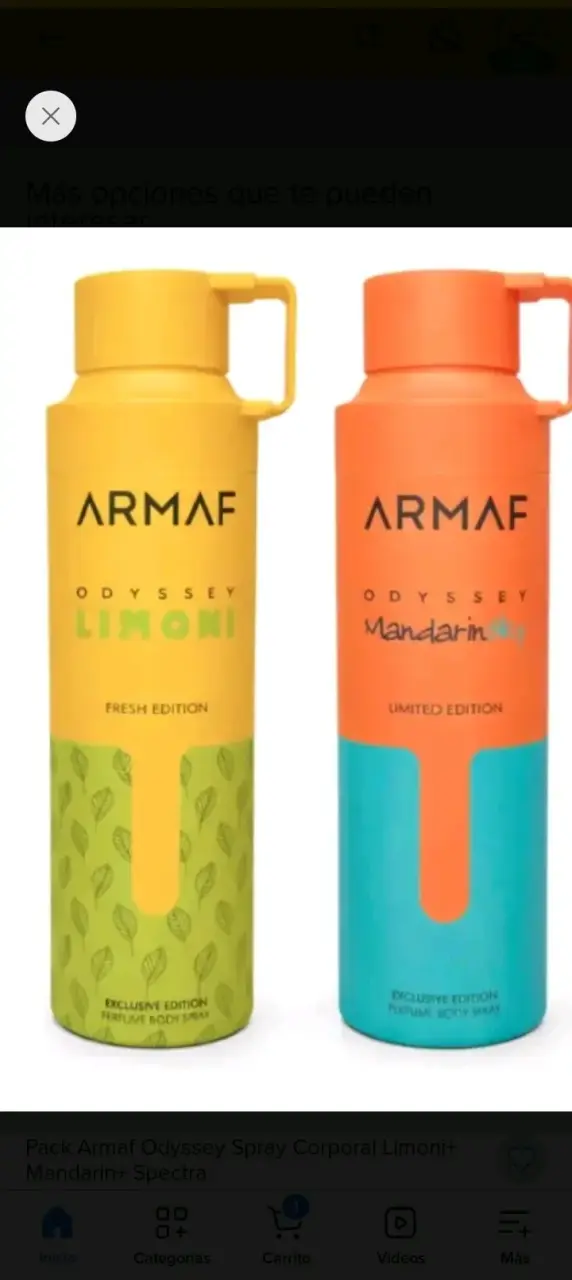 Pack de sprays corporales Armaf Odyssey