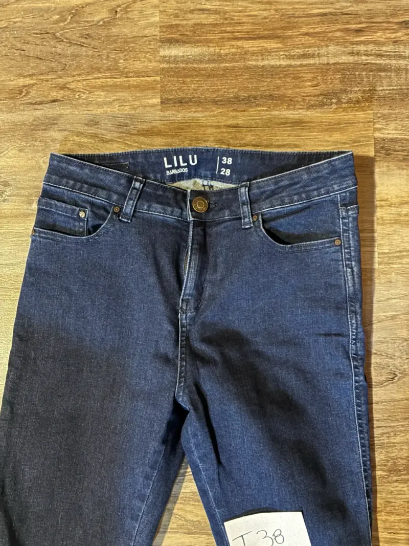 Jeans azul oscuro Lilu talla 38 marca barbados - 2