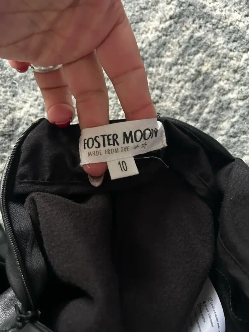 Falda de cuero negra Foster Moon - 3