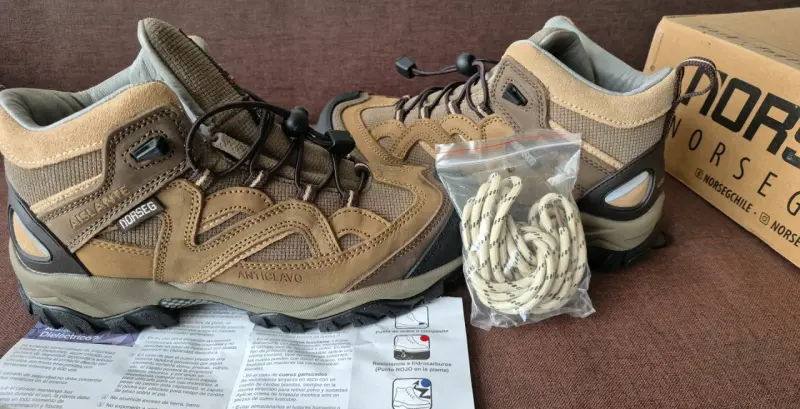 Botas de trekking Norseg marrones para hombre - 6