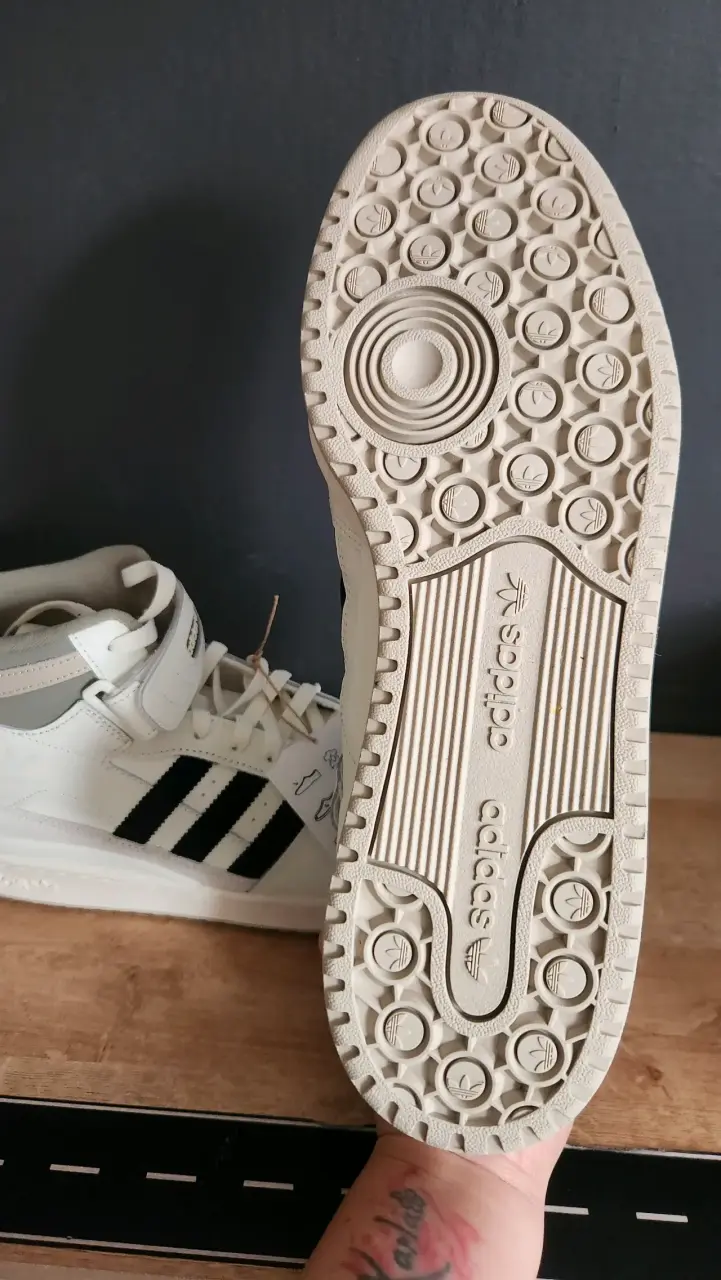 Zapatillas Adidas Forum Mid blancas talla 41.5 - 4