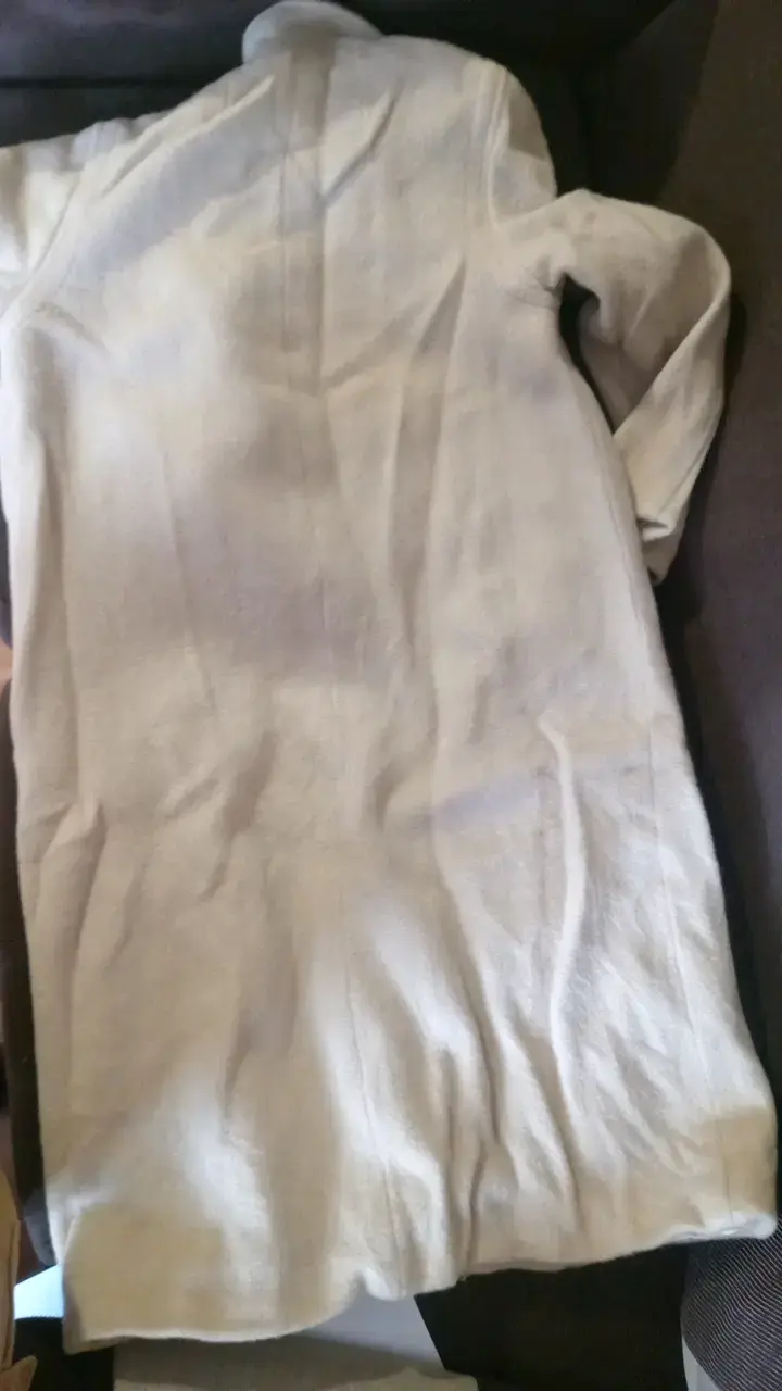 Abrigo largo beige de lana - 2