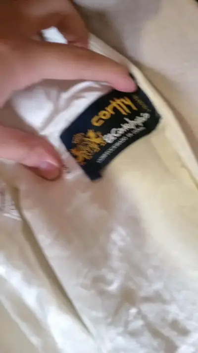 Abrigo largo beige de lana - miniatura 4