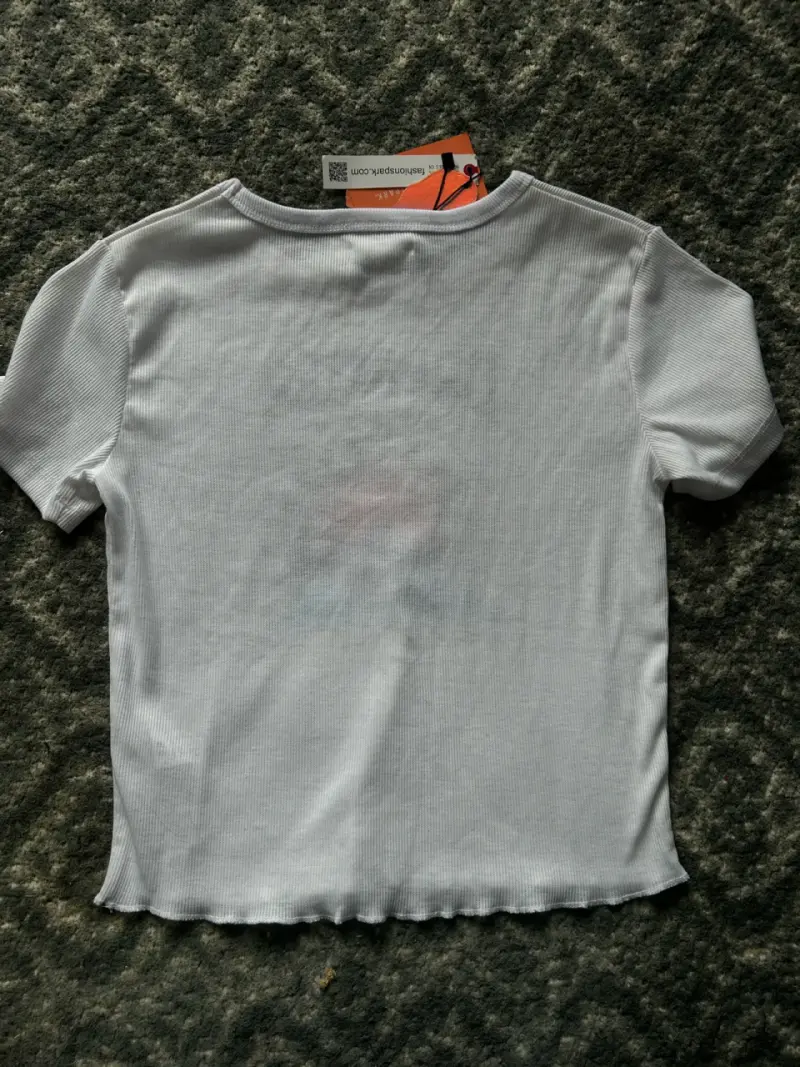 Polera blanca con diseño 'Dreamer' - 3