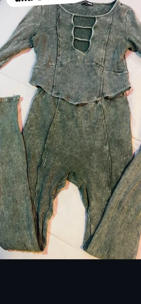 Conjunto de dos piezas Fashion Nova verde