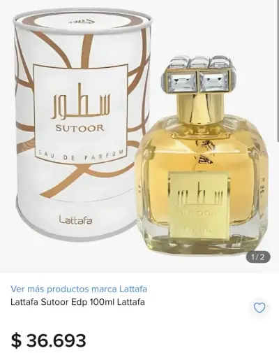 Perfume Lattafa Sutoor elegante y sofisticado - miniatura 2