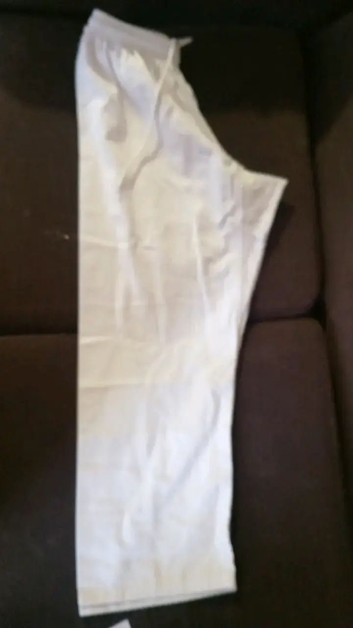 Pantalones de artes marciales Adidas blancos - 2