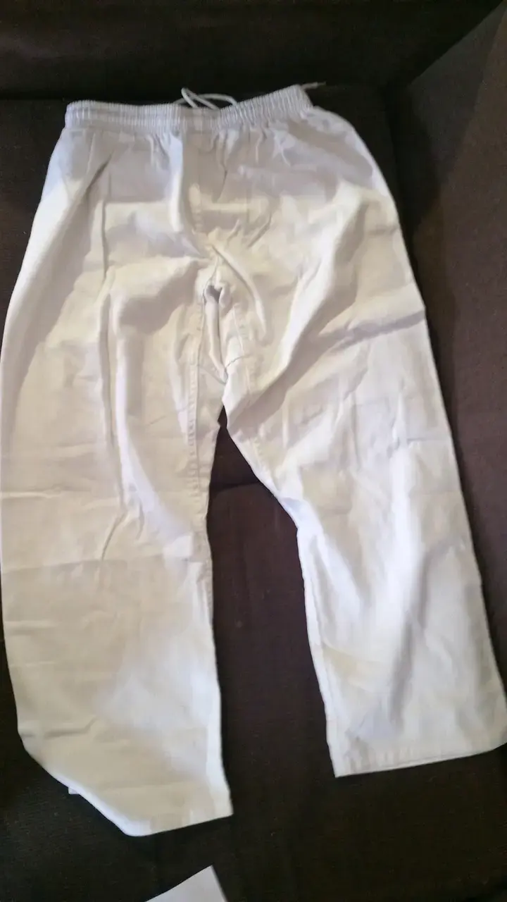 Pantalones de artes marciales Adidas blancos - 3