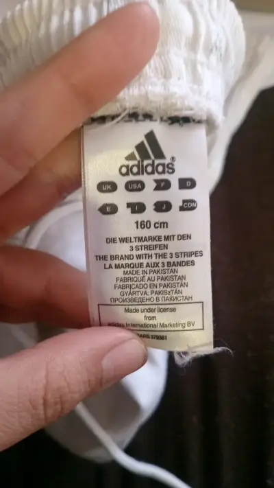 Pantalones de artes marciales Adidas blancos - miniatura 4