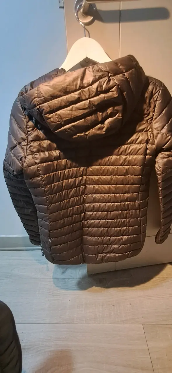 Chaqueta acolchada Mammut marrón con capucha - 2